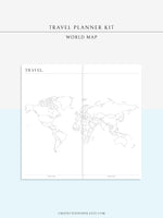 N117 | Travel Planner Bundle, Trip Overview, Vacation Planning