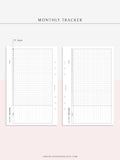 T101_M | Monthly Goal & Habit Tracker Template