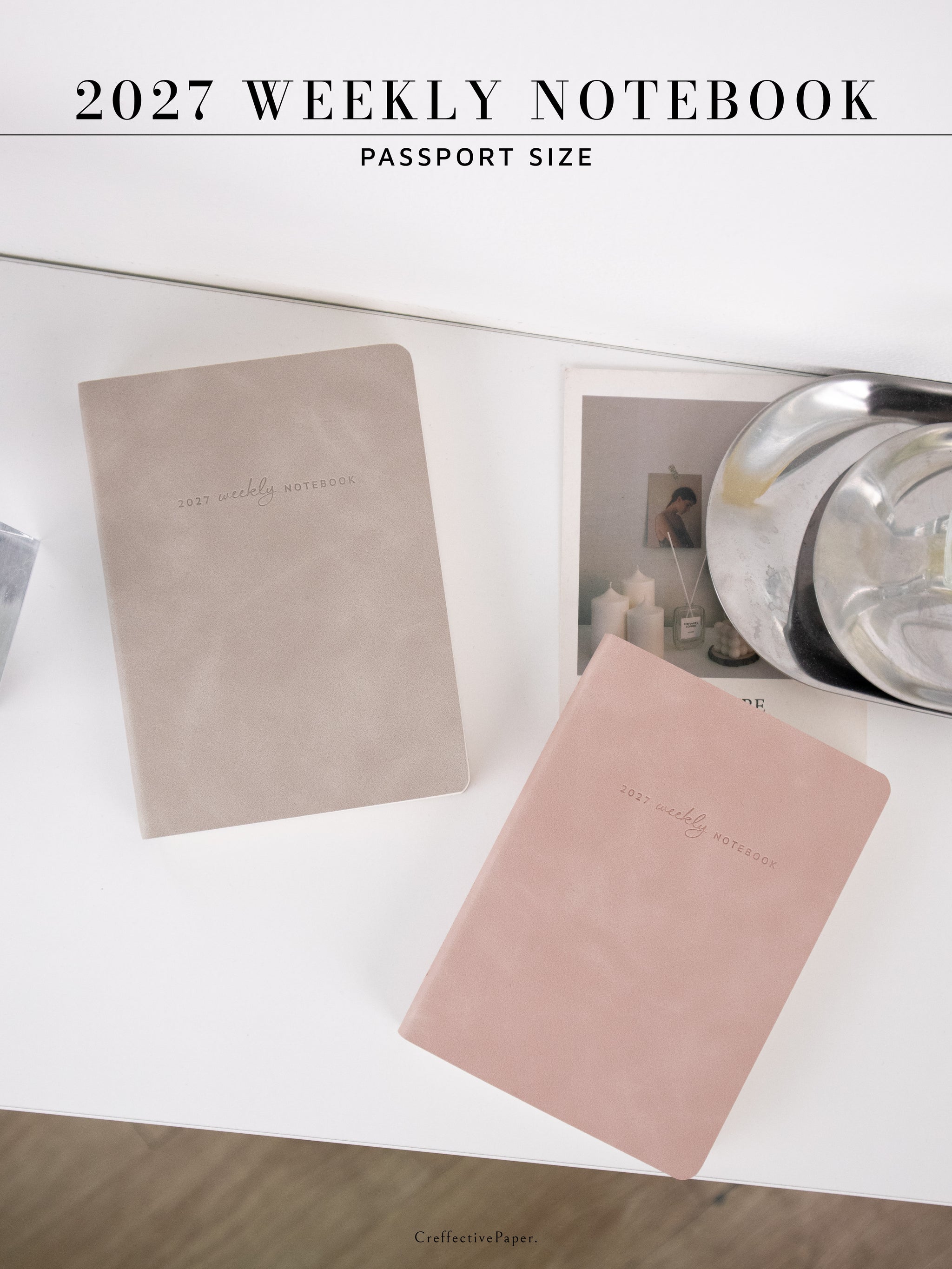 2027 Weekly Notebook, Passport Size – CreffectivePaper