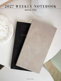 2027 Weekly Notebook, Weeks size