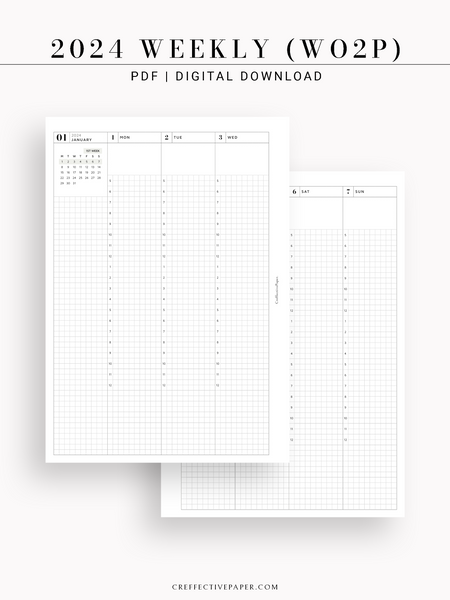 W123_2024 | 2024 Weekly Schedule, WO2P