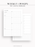 W128 | Weekly Planner, WO2P