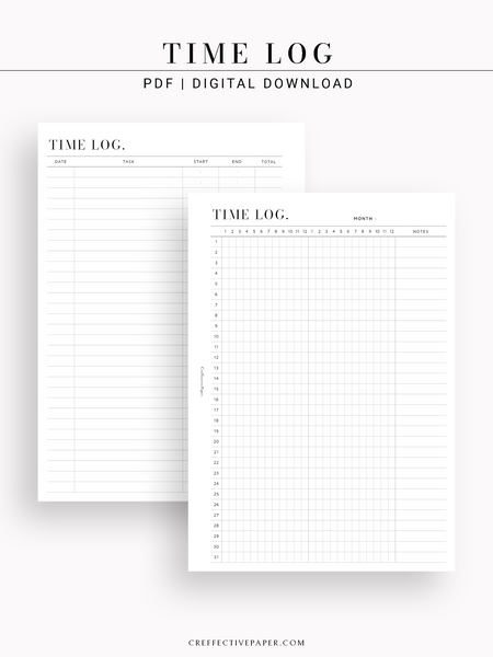 T134 | Time Log Set of 2