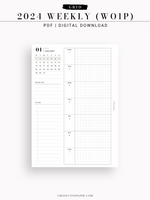 W108_G_WO1P_2024 | 2024 Weekly Planner, Grid