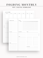 M124 | Folding Monthly Planner