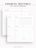 M124 | Folding Monthly Planner