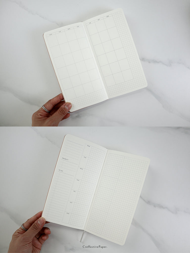 Undated Weekly Notebook, Weeks size – CreffectivePaper