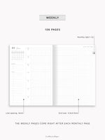Pre-order | 2026 Weekly Notebook, A5 size