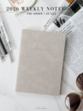 Pre-order | 2026 Weekly Notebook, A5 size