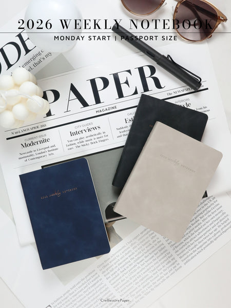2026 Weekly Notebook, Passport Size
