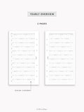 Pre-order | 2027 Monthly Printed Inserts