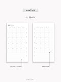Pre-order | 2027 Monthly Printed Inserts