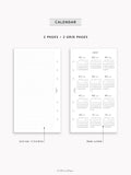 Pre-order | 2027 Monthly Printed Inserts