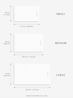 N134 | Line, Dot, Grid Mini Notes for 3 Rings