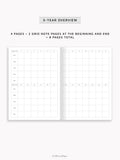 Pre-order | 5-year Weekly Diary, A6 size (2027-2031)