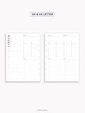 W116 | Weekly 24-hour Schedule Planner Template, WO4P