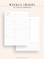 W128 | Weekly Planner, WO2P