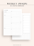 W128 | Weekly Planner, WO2P