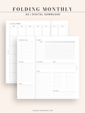 M124 | Folding Monthly Planner