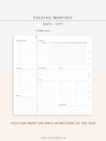 M124 | Folding Monthly Planner