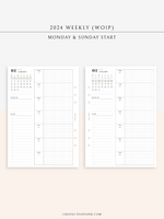 W108_G_WO1P_2024 | 2024 Weekly Planner, Grid