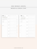 W108_G_WO1P_2024 | 2024 Weekly Planner, Grid