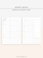 W128 | Weekly Planner, WO2P