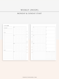 W128 | Weekly Planner, WO2P