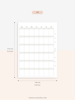 M123_B | Monthly Planner, MO1P, Blank