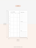 M124 | Folding Monthly Planner