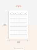 M123_G | Monthly Planner, MO1P, Grid