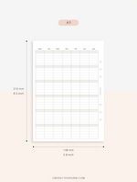 M123_L | Monthly Planner, MO1P, Lined