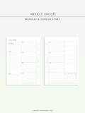 W128 | Weekly Planner, WO2P