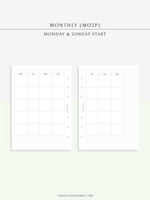 M122_L | Monthly, MO2P, Lined