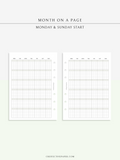 M123_G | Monthly Planner, MO1P, Grid