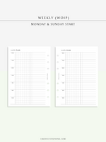 W126_WO1P | Weekly Planner, Week on a Page