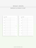 W126_WO1P | Weekly Planner, Week on a Page