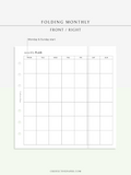 M124 | Folding Monthly Planner