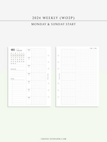 W108_G_WO2P_2024 | 2024 Weekly Planner, Grid