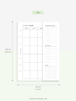 M124 | Folding Monthly Planner