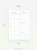 M124 | Folding Monthly Planner