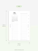 M118_2024 | 2024 Half-Page Calendar, Monthly Task list