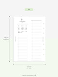 M118_2024 | 2024 Half-Page Calendar, Monthly Task list