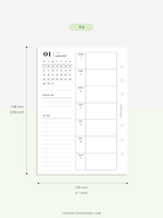 W108_GX_WO1P_2024 | 2024 Weekly Planner, Blank