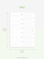 W108_G_WO2P | Weekly Planner, WO2P, Grid