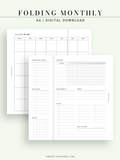 M124 | Folding Monthly Planner