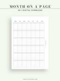 M123_L | Monthly Planner, MO1P, Lined
