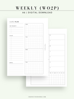 W128 | Weekly Planner, WO2P