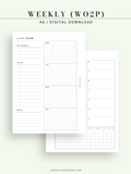 W128 | Weekly Planner, WO2P