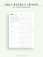 W108_G_WO1P_2024 | 2024 Weekly Planner, Grid